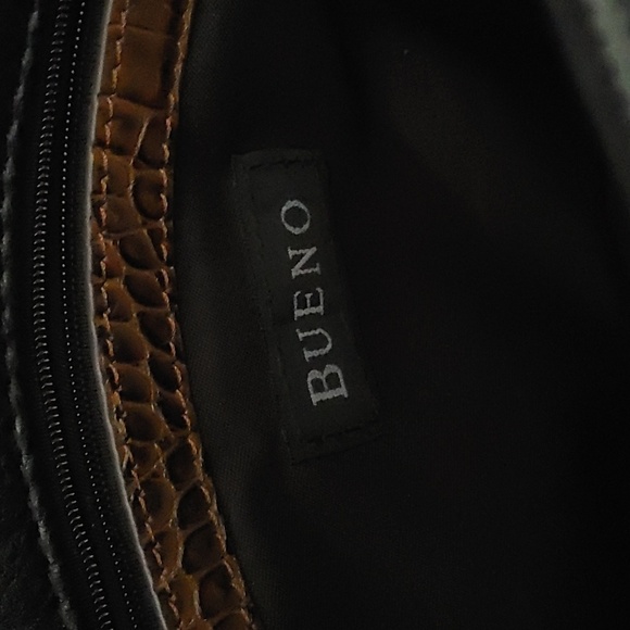 *sale 🌸Vintage Western Bueno Black Shoulder Bag 7 Pockets 13" L × 9" H × 3.5" W - Picture 9 of 9